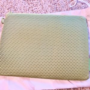 Dagne Dover Large Parker Mesh Pouch in Lime